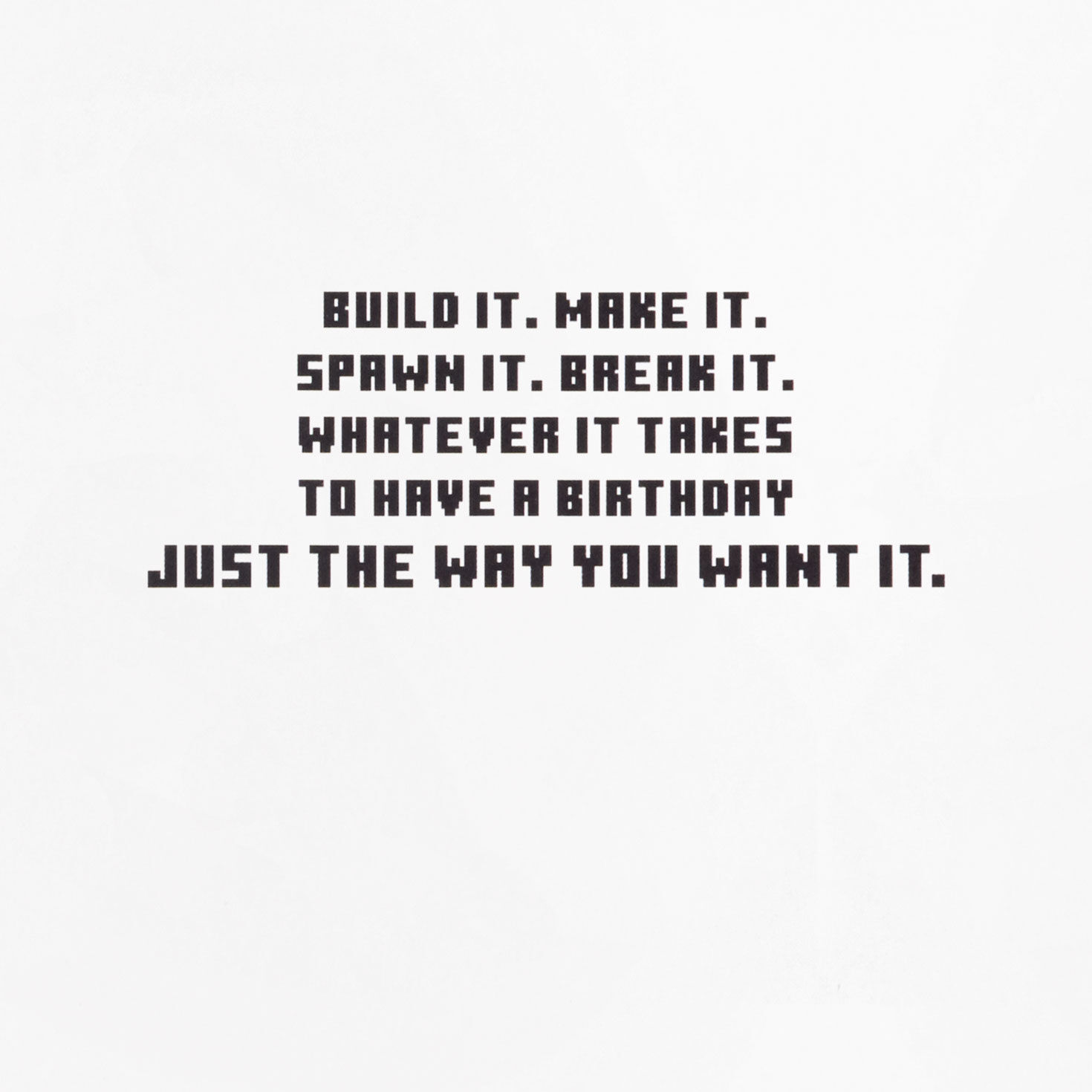 Minecraft Creepin' It Real Musical Birthday Card With Light for only USD 9.99 | Hallmark