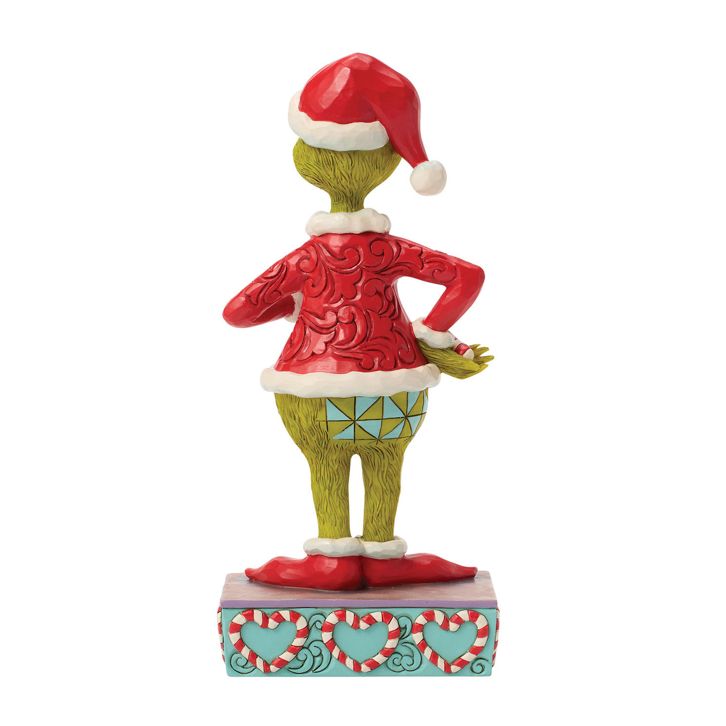 Jim Shore Grinch With Broken Candy Cane Statue back image number 2