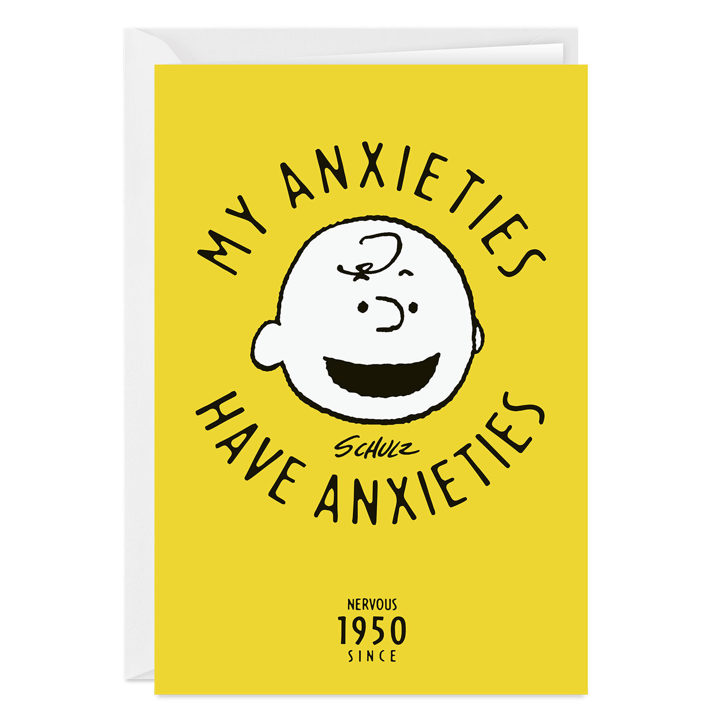 Peanuts® My Anxieties Have Anxieties Custom Self Care Card