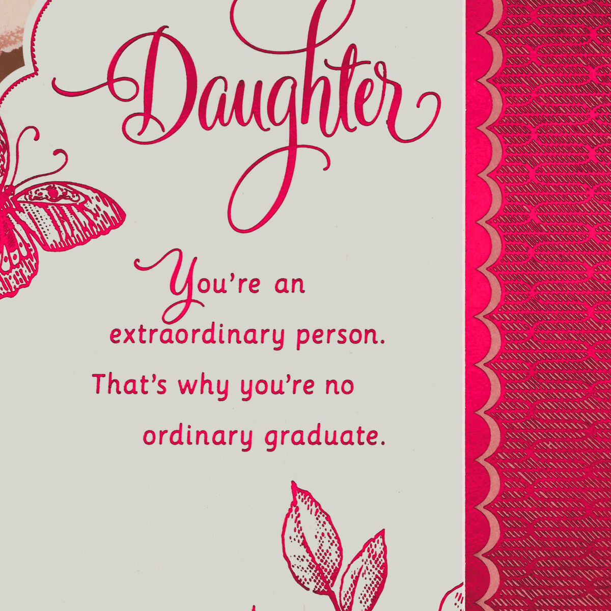 Floral High School Graduation Card for Daughter Greeting Cards Hallmark