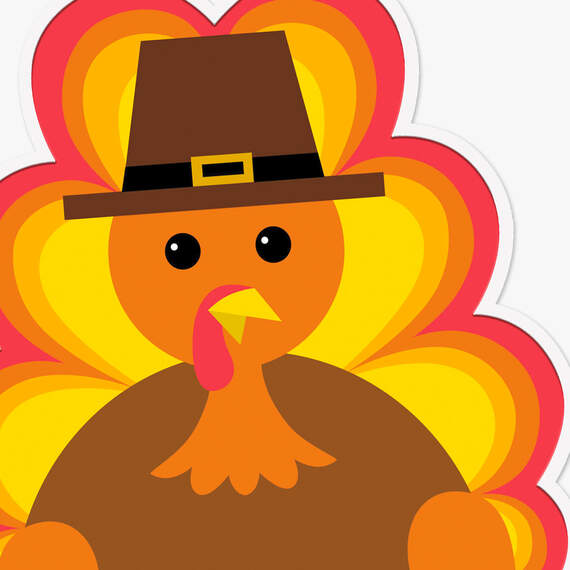 Wishes for Gobbles and Gobbles of Fun Thanksgiving Card, , large image number 4