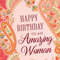 For An Amazing Woman Floral Paisley Birthday Card, , large image number 5