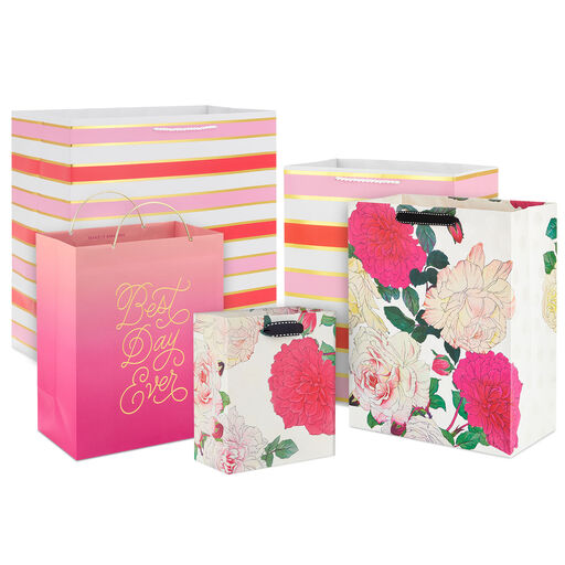 Striking Stripes and Blooms Gift Bag Collection, 