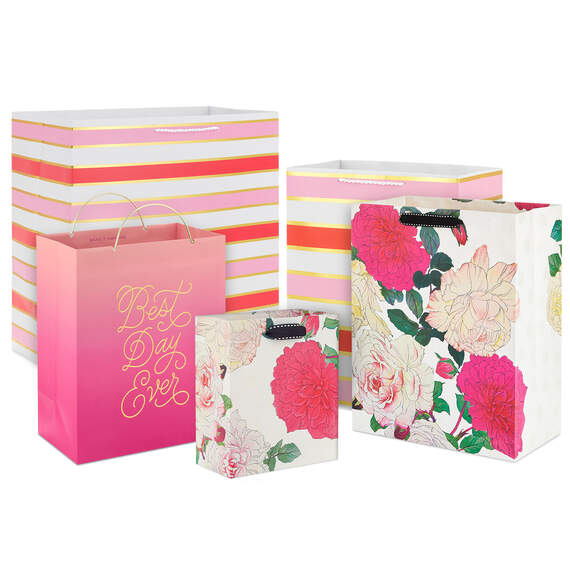 Striking Stripes and Blooms Gift Bag Collection
