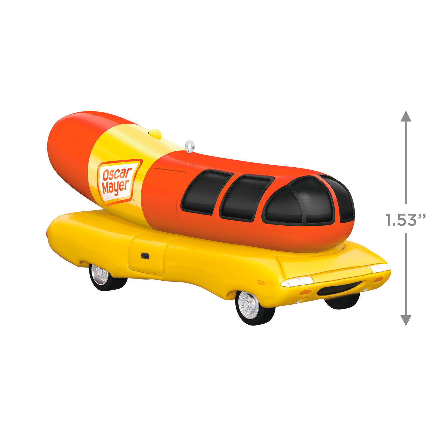 Oscar Mayer Wiener Car Keepsake Ornament measurement image number 3