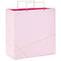 Light Pink With Gold Large Square Gift Bag, 10.4", , large image number 1