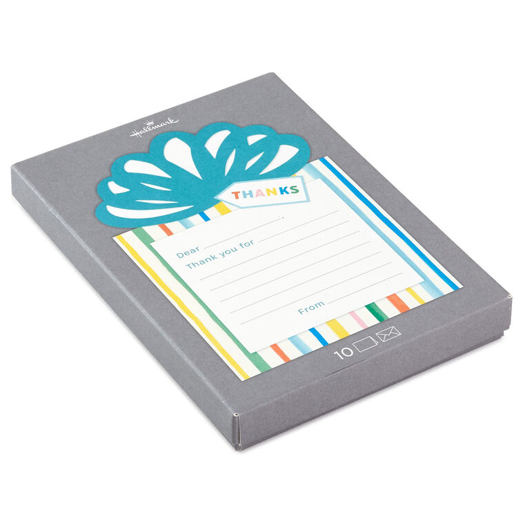 Wrapped Gift Prompted Flat Thank-You Cards, Pack of 10