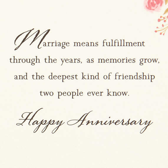 Marriage Means a Partnership in Dreams Anniversary Card, , large image number 2