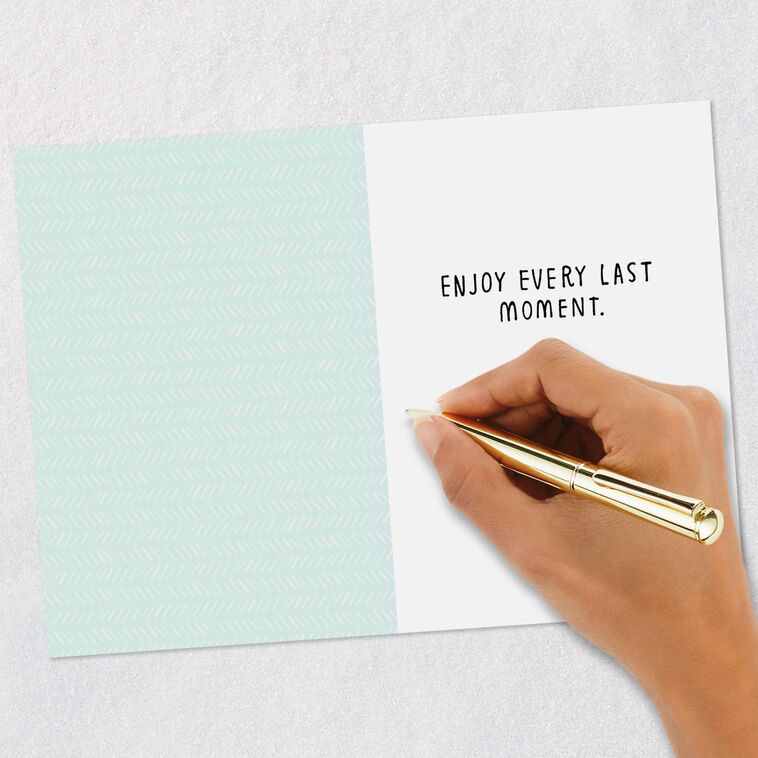 Cake With Writing Funny Birthday Card Signing card image number 6