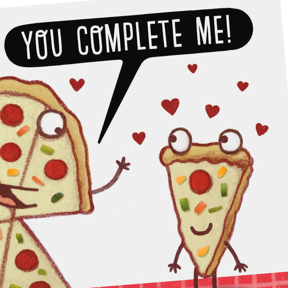 Big Pizza My Heart Funny Valentine's Day Card, , large image number 4