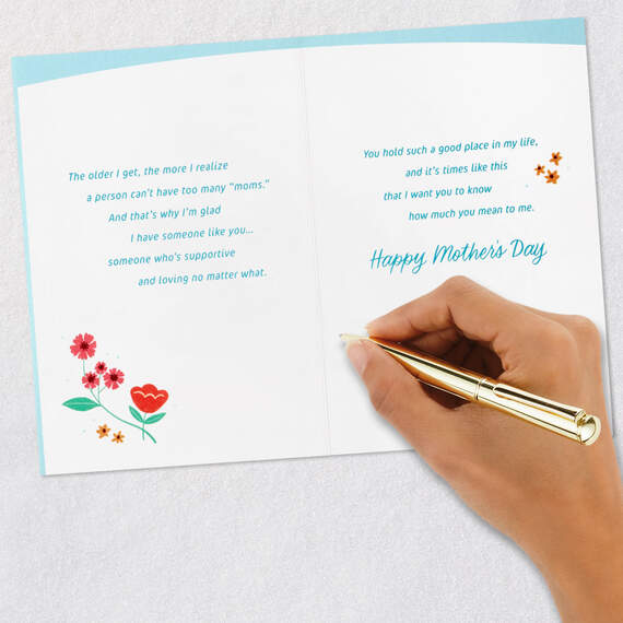 You Add Love to My World Mother's Day Card for Godmother, , large image number 7