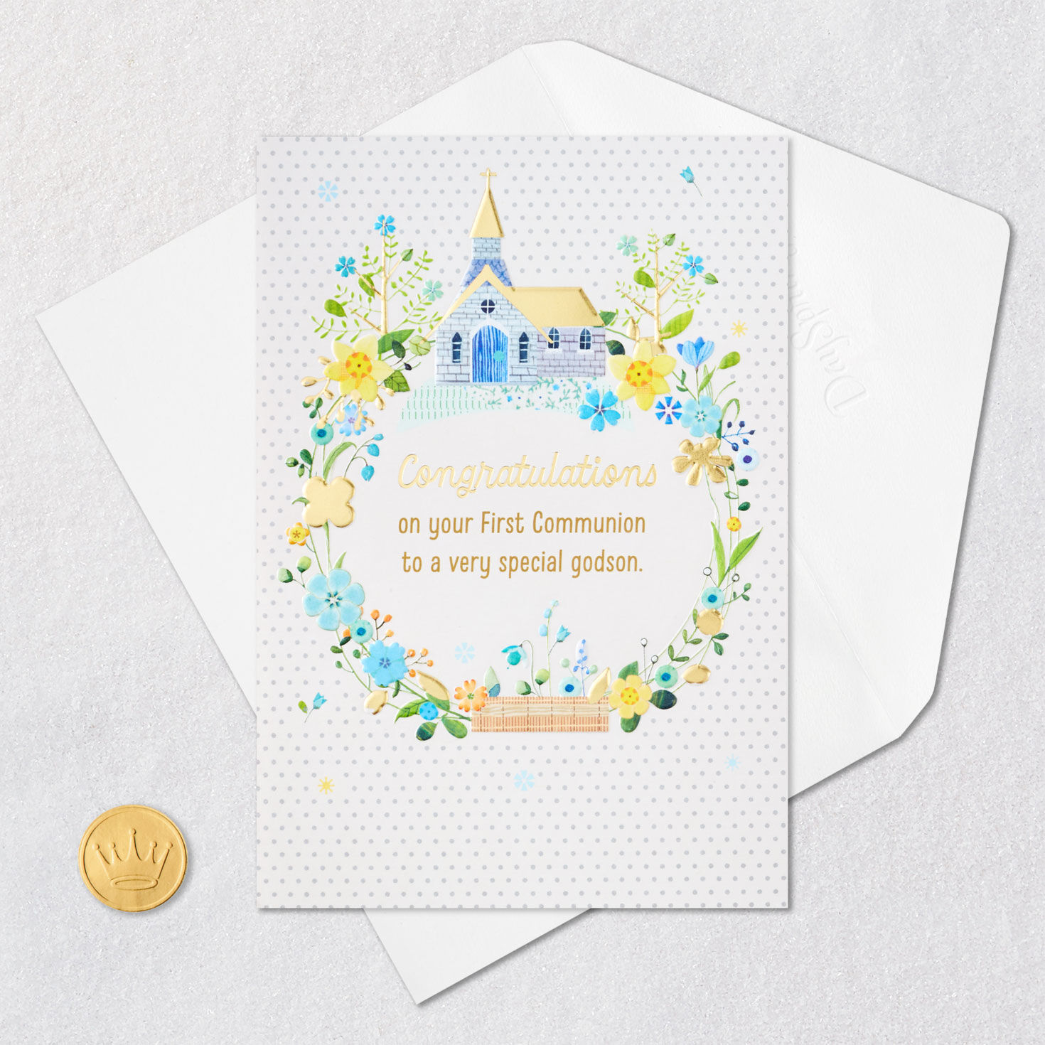 A Happy Day Religious First Communion Card for Godson for only USD 2.99 | Hallmark