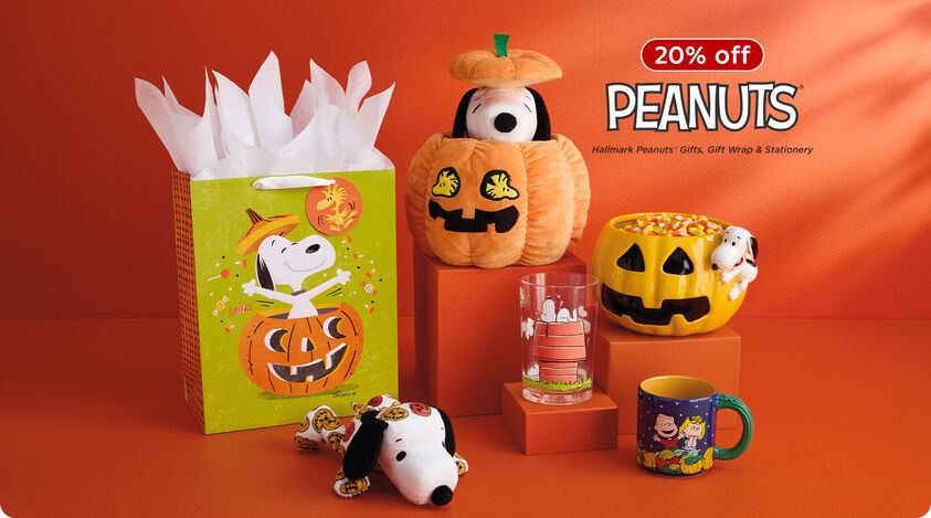 20% off Hallmark Peanuts gifts, gift wrap and stationery