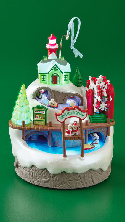 Santas seaside carnival magic ornament