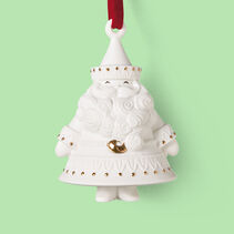 Stunning Santas porcelain ornament