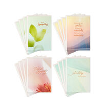 Peaceful nature assorted sympathy cards, pack of 16