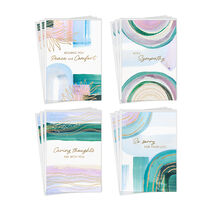 Abstract Pastel Art Sympathy Cards Assortment, Pack of 12