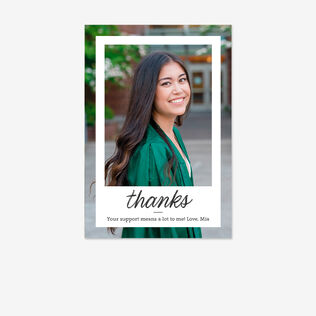 Personalized thank-you photo cards.