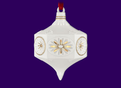 Hallmark+ Exclusive: Holiday Heirlooms Festive Finial Porcelain Ornament