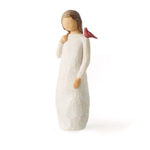 Willow Tree woman with bird on her shoulder