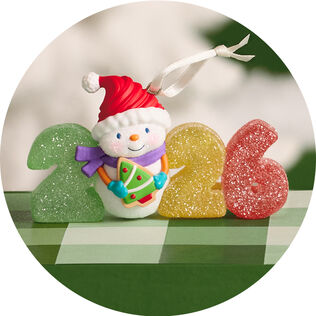 2026 gumdrop snowman ornament.