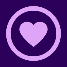 Circle with heart inside