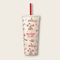 Pink Green Disney Hallmark Movie Straw Cup