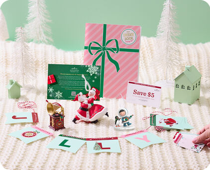 Contents of the 2026 Dream Box on blanket background.