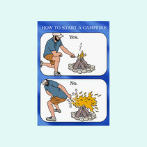 Get Fired Up Funny Fathers Day Card