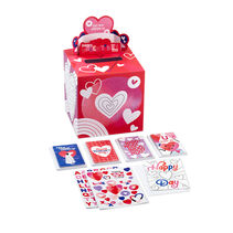 Happy Hearts Kids Classroom Valentines Set With Cards, Stickers and Customizable Mailbox
