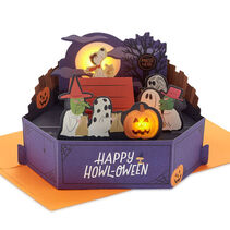 Peanuts Happy Howl-oween' musical 3D pop-up card with light