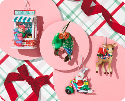 Four KOC exclusive ornaments