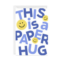 This is a paper hug card