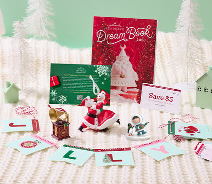 Contents of the 2026 Dream Box on a white blanket.