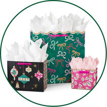 Three vintage design gift bags
