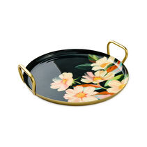 Lacey Chabert Collection Green Floral Serving Tray