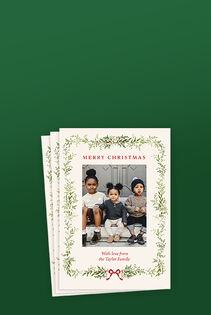 Personalized holiday photo card