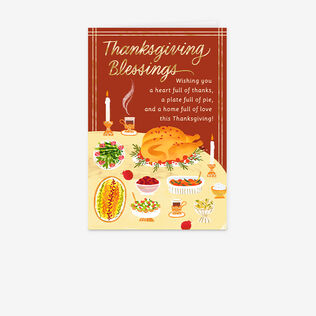 Enjoy Gods Wonderful Gifts Religious Thanksgiving Card