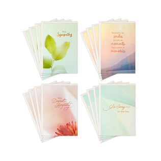 Four sets of sympathy cards