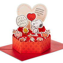 Pop-up Peanuts&reg; valentine