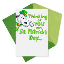 greeting card with st patricks day message on the front