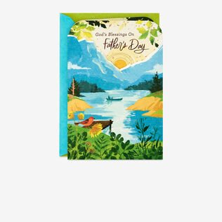 Gods Blessings Religious Father's Day Card