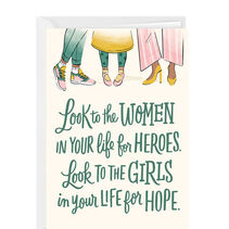 Card about sisterhood and support