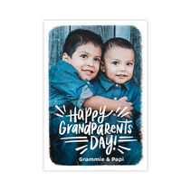 White Frame Custom Grandparents Day Card