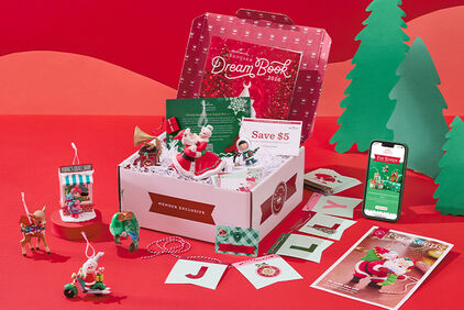 KOC Dream Box open on a table with contents