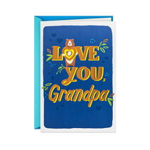 Lots of Hugs and Love Fathers Day Card for Grandpa