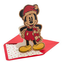Disney Mickey Mouse Magic of the Season Wooden Christmas Card