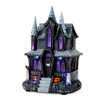 Hauntsville Collection Vampire Manor Tabletop Decoration With Light and Sound, 9.75"