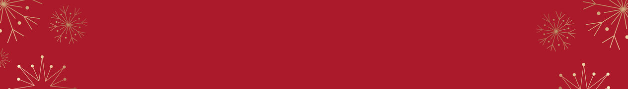 Red background with gold snowflakes