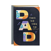 Ill Always Look Up to You Father's Day Card for Dad From Daughter